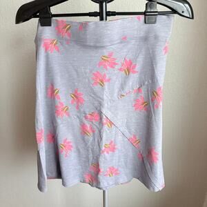 Horny Toad Stretch Organic Cotton Jersey A Line Skirt Floral Womens Size M